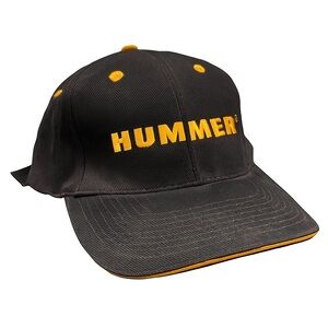 Vintage HUMMER Black and Yellow Adjustable Baseball Cap